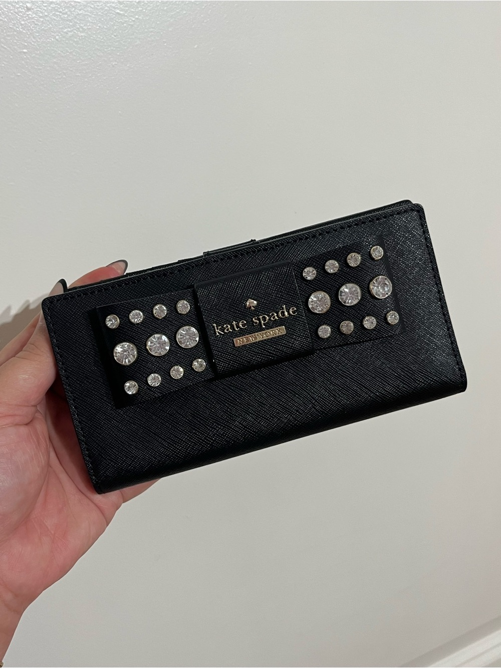 NEW! Kate Spade Davies Mews Stacy Wallet - Black